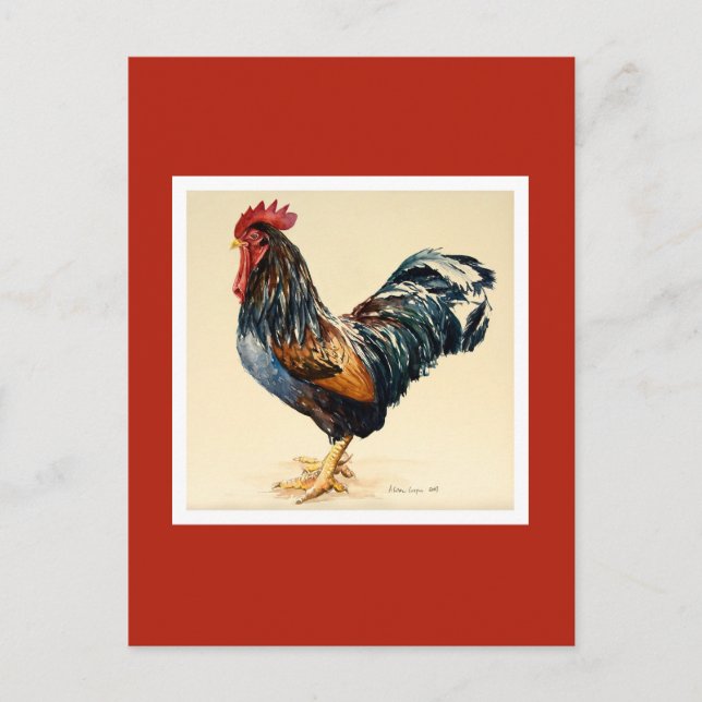 George's Cockerel 2007 Postkarte (Vorderseite)