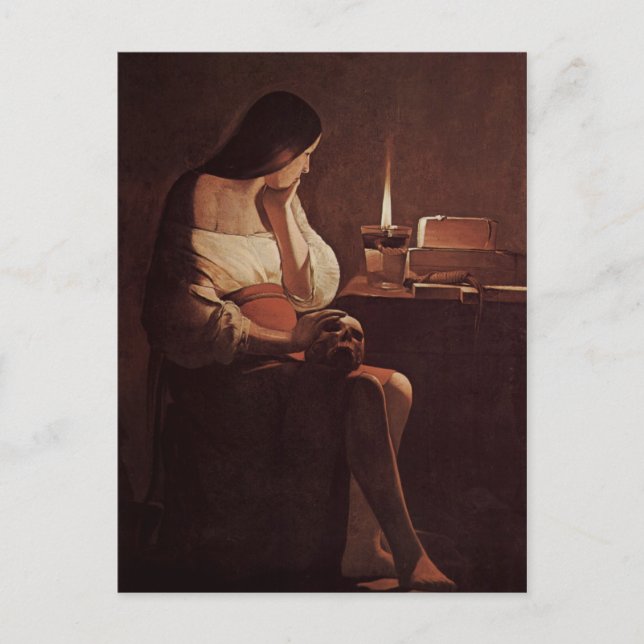 Georges de La Tour Art Postkarte (Vorderseite)