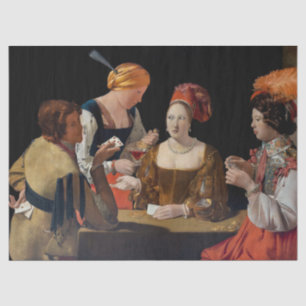 Georges de la Tour - Betrug mit Ass-Diamant Seidenpapier
