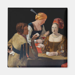 Georges de la Tour - Betrug mit dem Karo-Ass Magnet