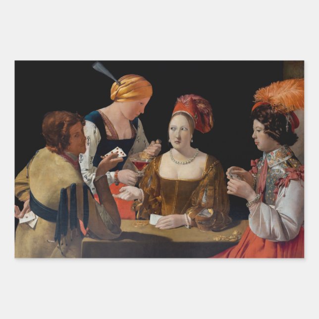 Georges de la Tour - Cheat with Ace of Diamonds Geschenkpapier Set (Vorderseite)