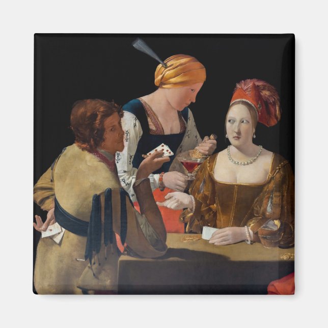 Georges de la Tour - Cheat with Ace of Diamonds Magnet (Vorne)