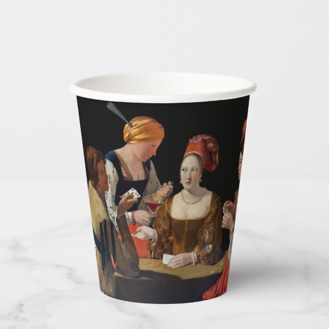 Georges de la Tour - Cheat with Ace of Diamonds Pappbecher (Vorderseite)