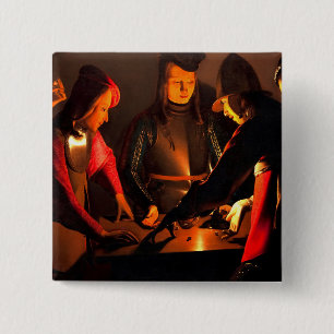 Georges de la Tour - Die Würfelspieler Button