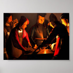 Georges de la Tour - Die Würfelspieler Poster