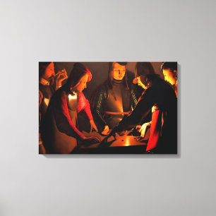 Georges de la Tour - The Dices Players Leinwanddruck
