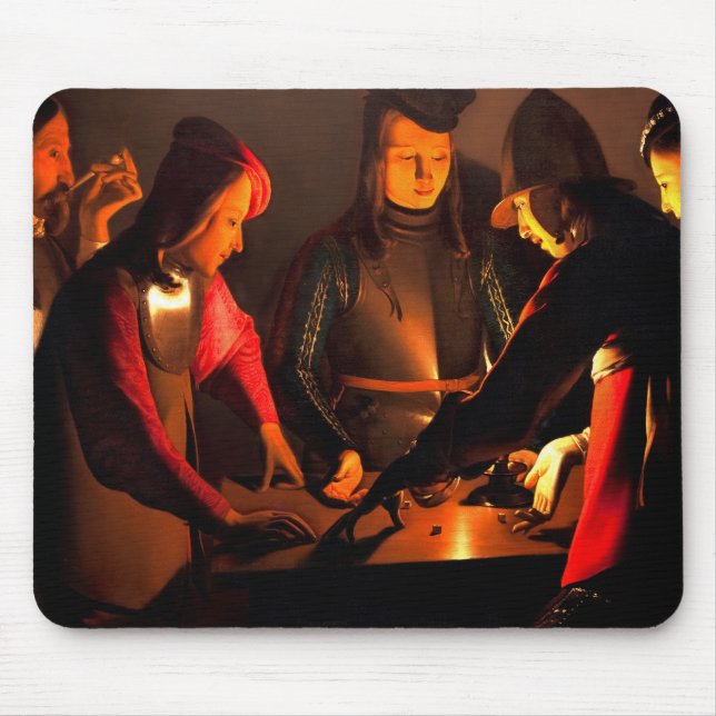 Georges de la Tour - The Dices Players Mousepad (Vorne)