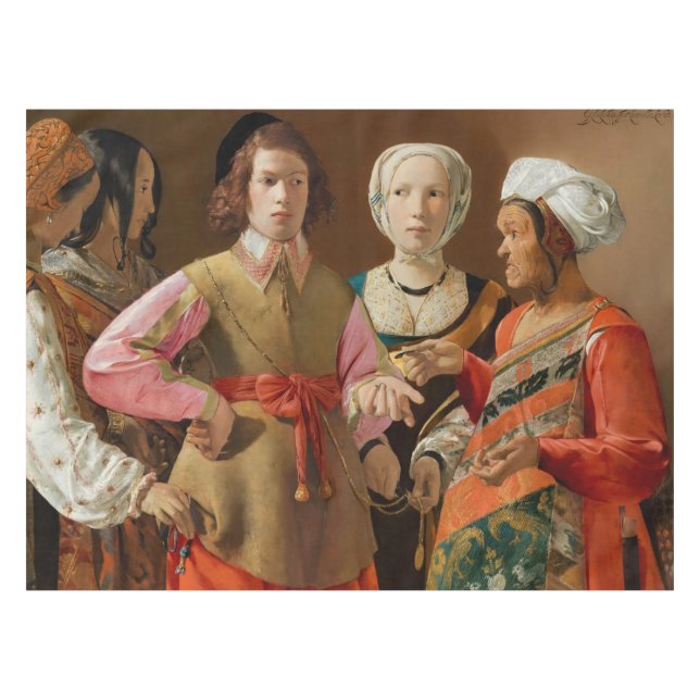 Georges de la Tour - The Fortune Teller Tischdecke (Vorderseite (Horizontal))