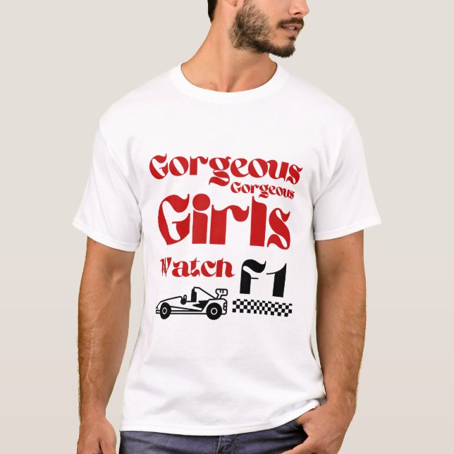 Georges Girls sehen F1 T-Shirt (Vorderseite)