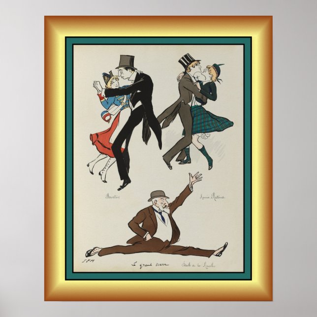 Georges Goursat ~ Paris Belle Époque ~1913 ~ Poster (Vorne)