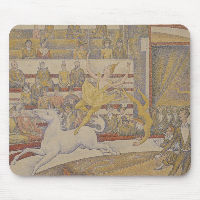 Georges Pierre Seurat | der Zirkus, 1891 Mousepad (Vorne)