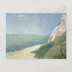Georges Pierre Seurat Strand bei Bas Butin, Honf Postkarte