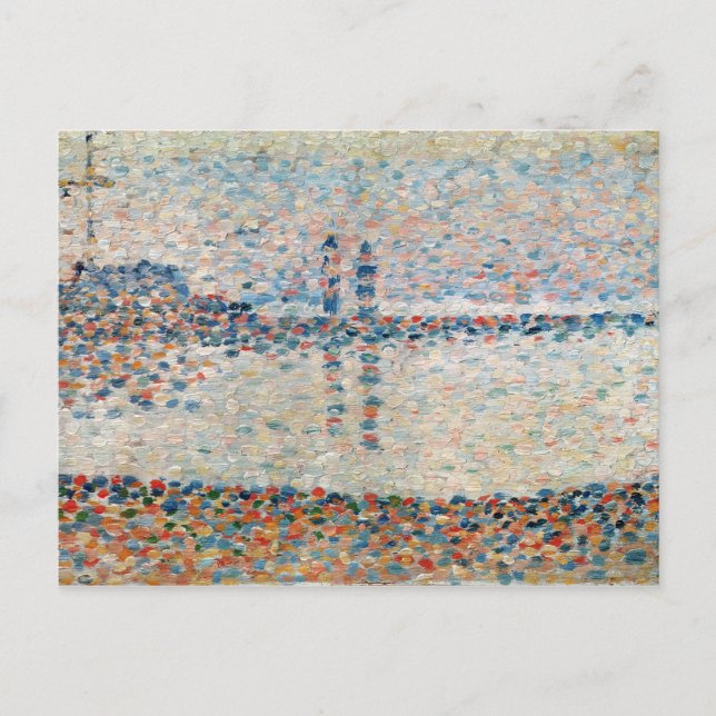 Georges Pierre Seurat | Studie für "The Channel at Postkarte (Vorderseite)