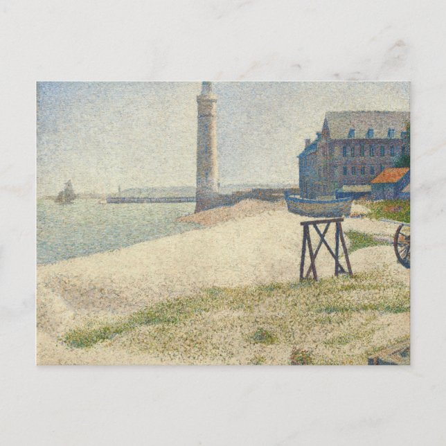 Georges Pierre Seurat The Lighthouse at Honfleur Postkarte (Vorderseite)