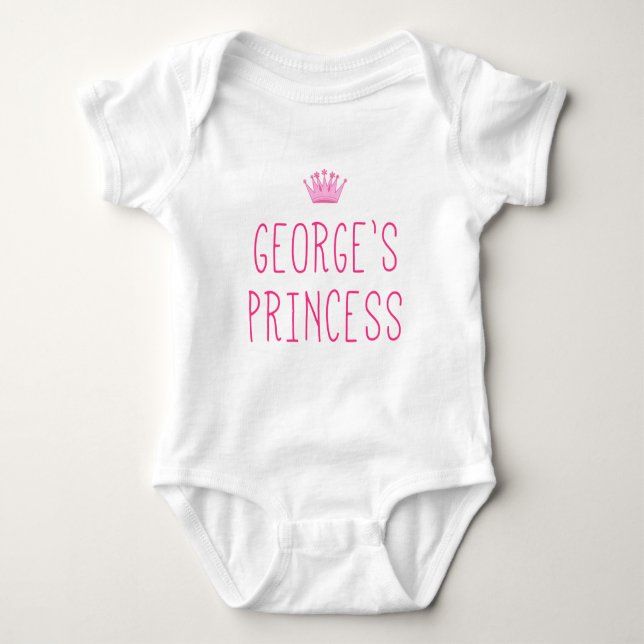 George's Prinzessin Baby Strampler (Vorderseite)
