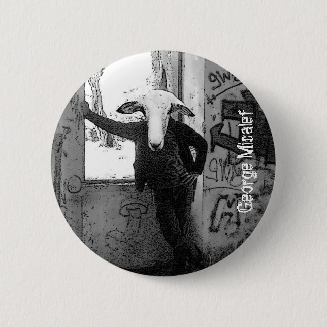 Georges Schaf-Knopf Button (Vorderseite)