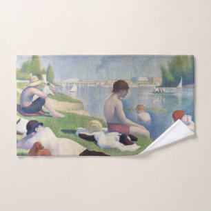 Georges Seurat - Badende bei Asnières Badhandtuch Set