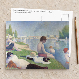 Georges Seurat - Badende bei Asnieres Postkarte