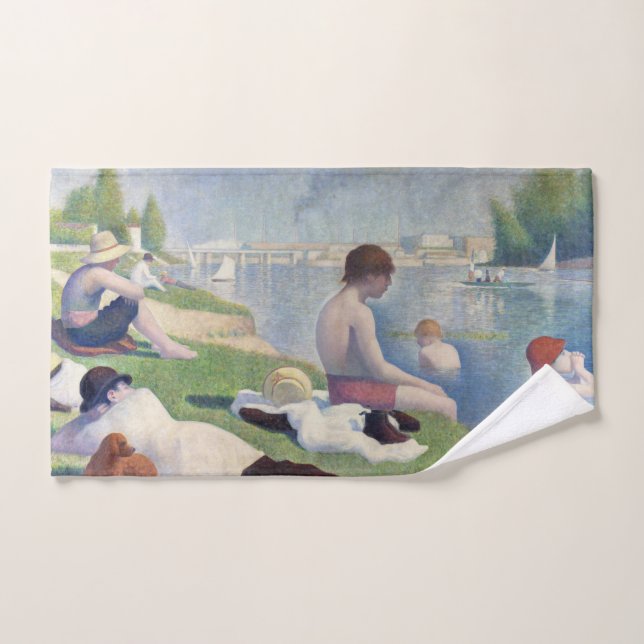 Georges Seurat - Baignades aux Asnières (Serviette à main)