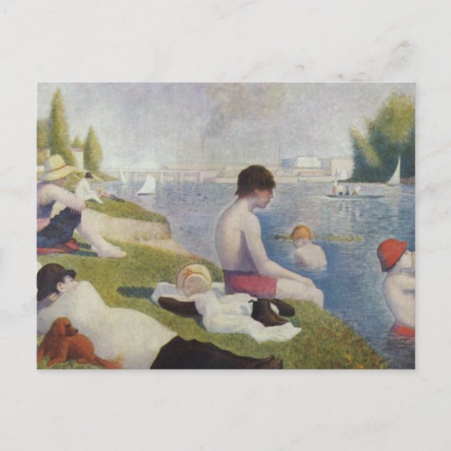 Georges Seurat - Bathers at Asnieres Postkarte (Vorderseite)