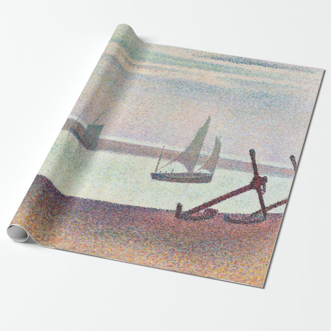 Georges Seurat der Kanal bei Gravelines, Abend Geschenkpapier (Ungerollt)