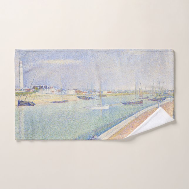 Georges Seurat - Der Kanal der Gravelines Badhandtuch Set (Handtuch)