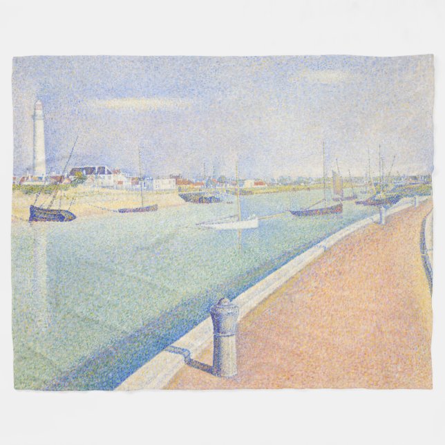 Georges Seurat - Der Kanal der Gravelines Fleecedecke (Vorderseite (Horizontal))