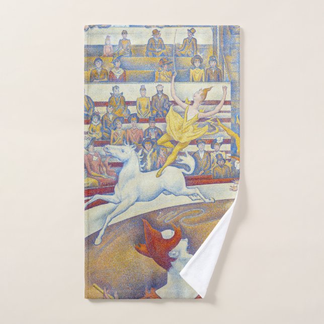 Georges Seurat - Der Zirkus Badhandtuch Set (Handtuch)
