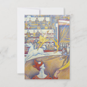 Georges Seurat - Der Zirkus Dankeskarte