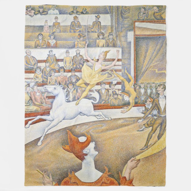 Georges Seurat - Der Zirkus Fleecedecke (Vorderseite)