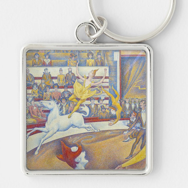 Georges Seurat - Der Zirkus Schlüsselanhänger (Vorne)