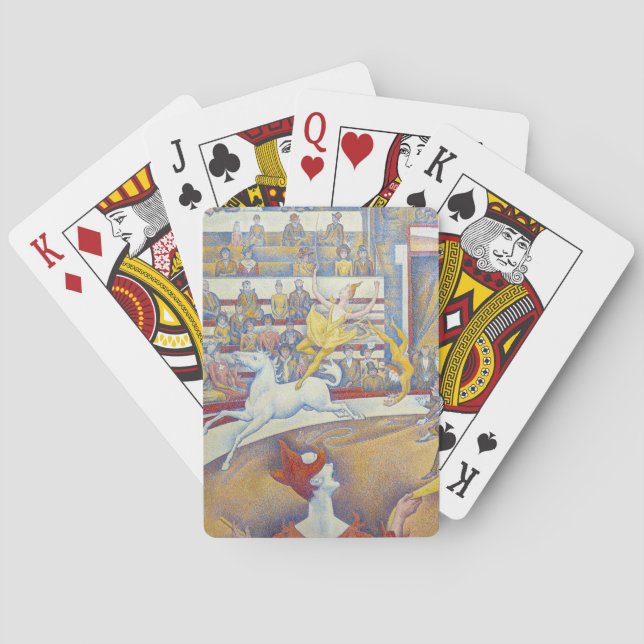 Georges Seurat - Der Zirkus Spielkarten (Rückseite)