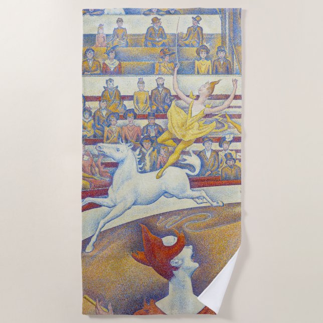 Georges Seurat - Der Zirkus Strandtuch (Vorderseite)