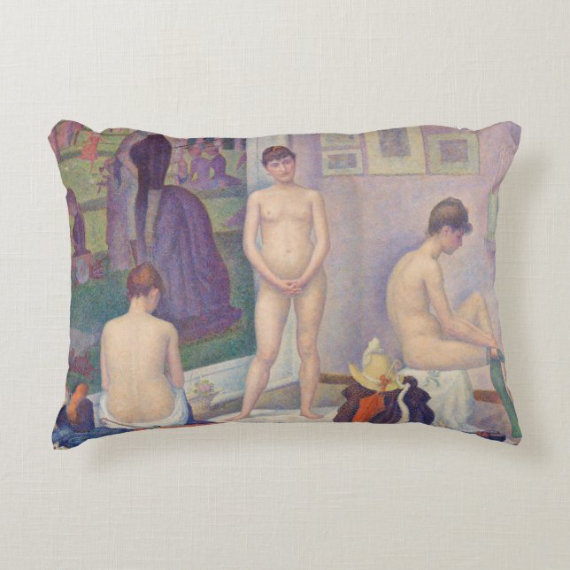 Georges Seurat - Die Modelle Dekokissen (Vorderseite)