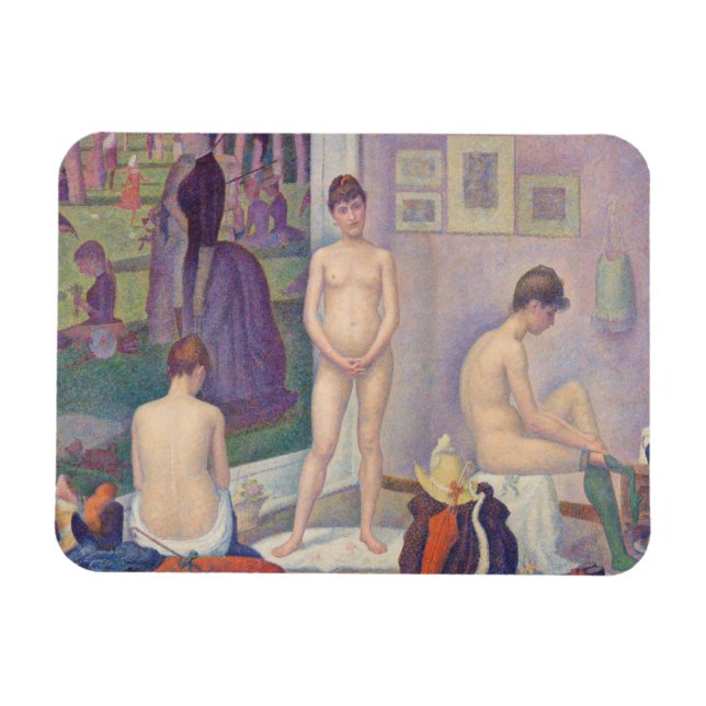 Georges Seurat - Die Modelle Magnet (Horizontal)