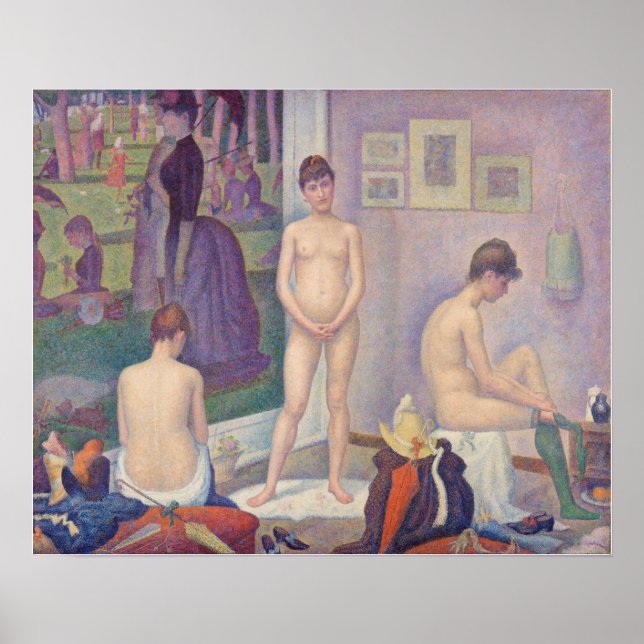 Georges Seurat - Die Modelle Poster (Vorne)