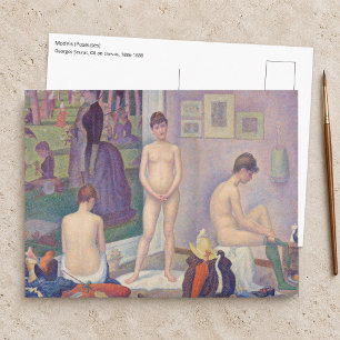 Georges Seurat - Die Modelle Postkarte