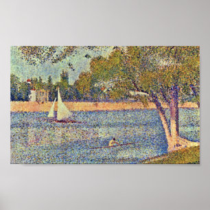 Georges Seurat - die Seine an CourbevoieGeorges Se Poster