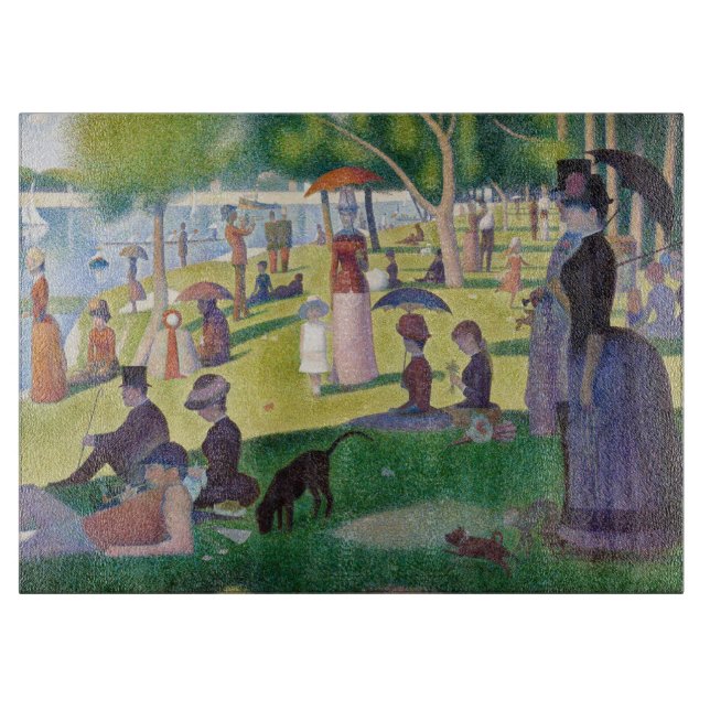 Georges Seurat - Ein Sonntag auf La Grande Jatte Schneidebrett (Vorderseite)