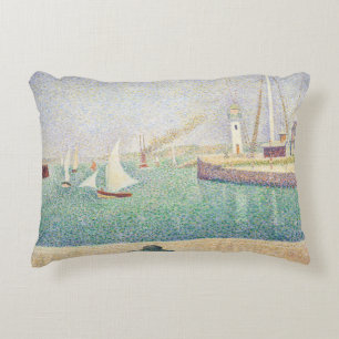 Georges Seurat - Eingang des Hafens von Honfleur Dekokissen