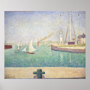 Georges Seurat - Eingang des Hafens von Honfleur Poster