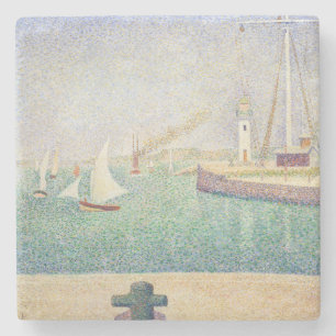 Georges Seurat - Eingang des Hafens von Honfleur Steinuntersetzer