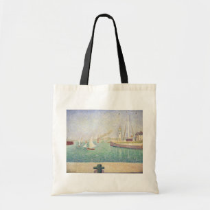 Georges Seurat - Eingang des Hafens von Honfleur Tragetasche