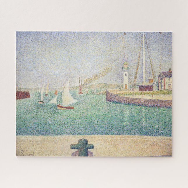 Georges Seurat - Eintritt in den Hafen von Honfleu (Horizontal)