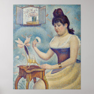 Georges Seurat - Junge Frau beim Pudern Poster