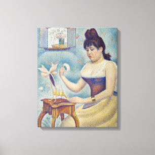 Georges Seurat - Junge Frau, die sich pudert Leinwanddruck