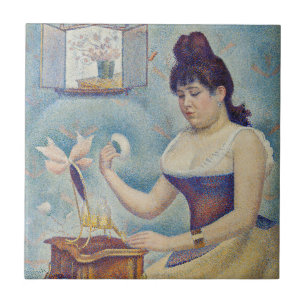 Georges Seurat - Junge Frau Powdering sich selbst Fliese