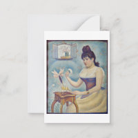 Georges Seurat - Junge Frau Powdering sich selbst