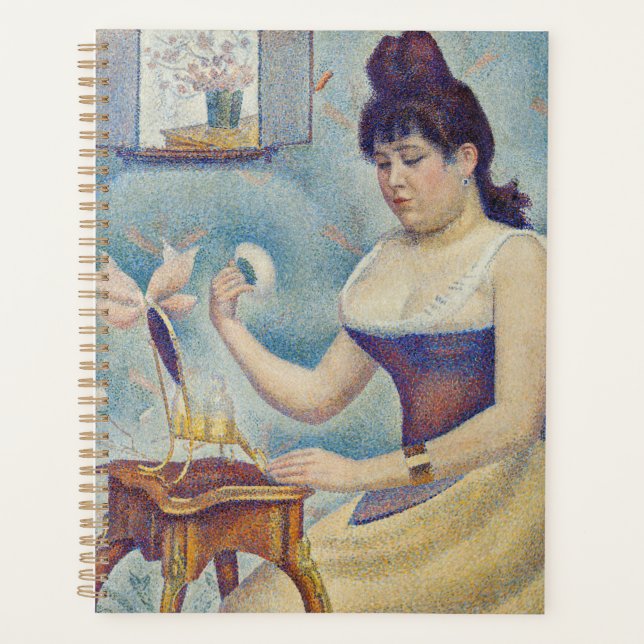 Georges Seurat - Junge Frau Powdering sich selbst Planer (Vorderseite)