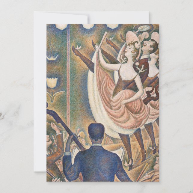 Georges Seurat - Le Chahut Einladung (Vorderseite)